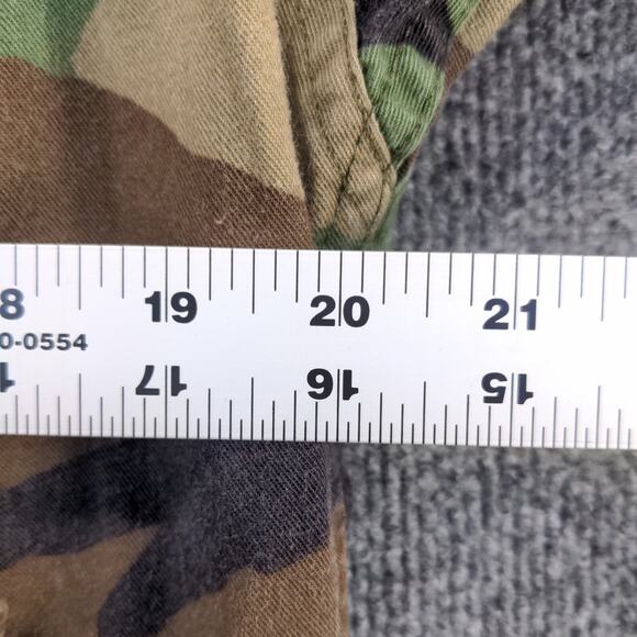 US Navy Sea Cadets Woodland Camo Type I Combat Coat Green Brown Small - Picture 11 of 15